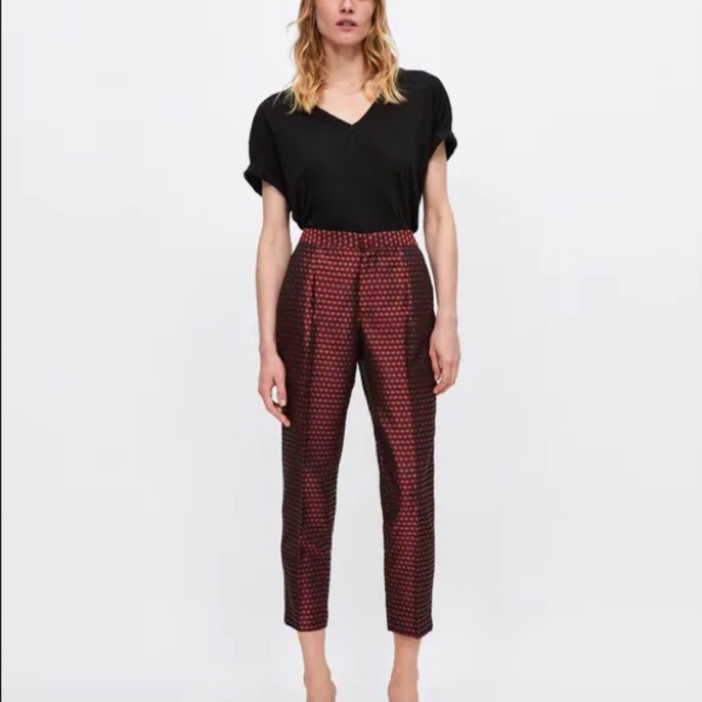 Zara - Jacquard Side Stripe Pant (M)